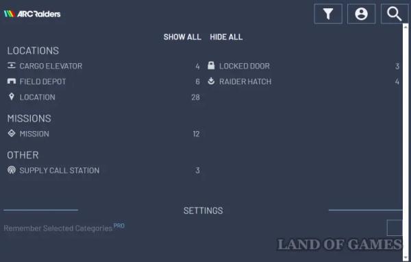 Интерактивная карта ARC Raiders